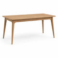 Mesa de comedor de roble macizo 180x90x75 cm