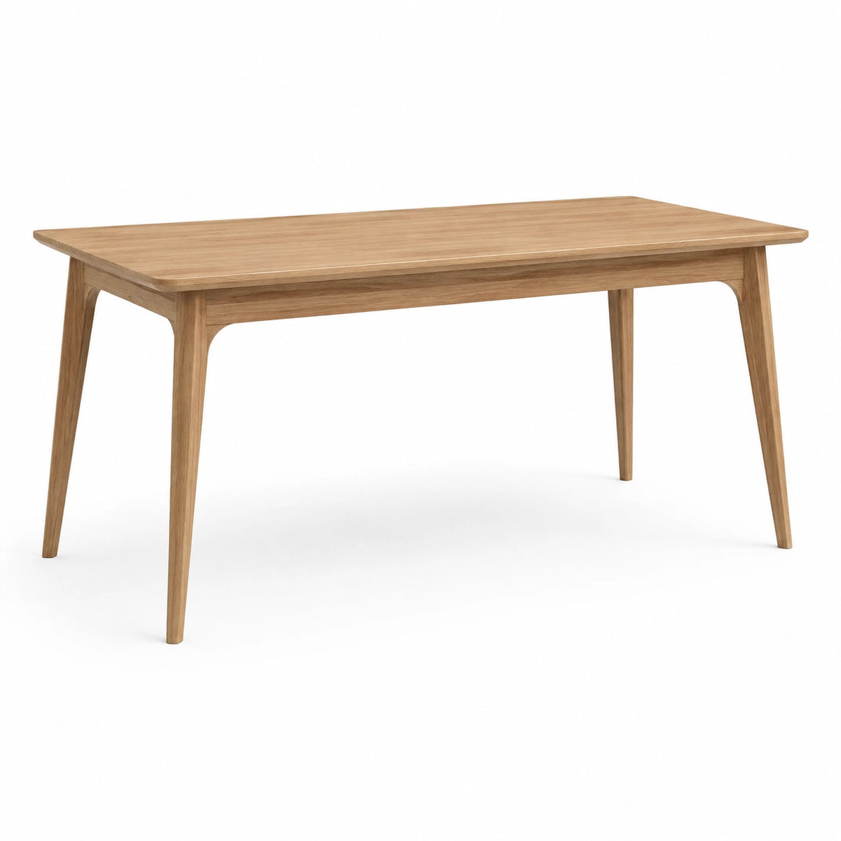 Mesa de comedor de roble macizo 180x90x75 cm