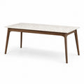 Mesa de comedor de terrazo y madera de nogal 180x90 cm